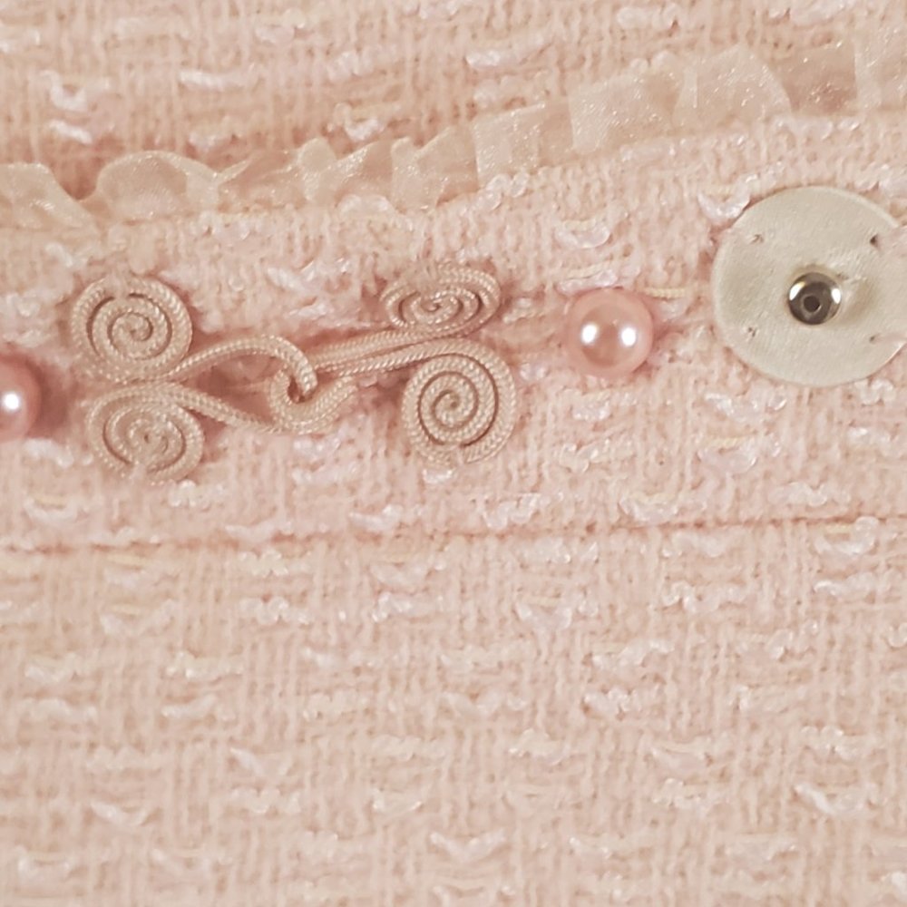 AUTHENTIC VINTAGE  ESCADA PINK TWEED JACKET - Picture 5 of 7